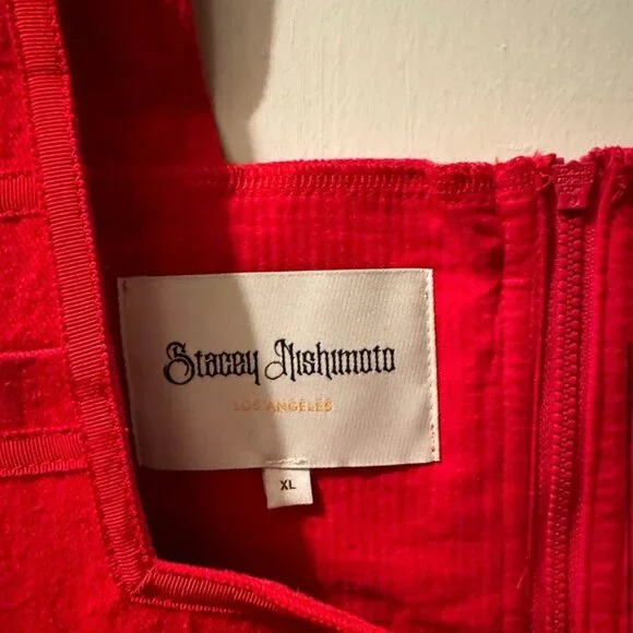 Rare! New Stacey Nishimoto Deaundrea Corset in “Fresh Strawberry Jam” XL ON SALE - Picture 4 of 4